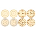 thumbnail image 2 of Wooden Crafts,8 Pcs Wood Cutouts Clock Pattern Cutouts Wood Slices Enhanced Features, 2 of 5