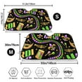 thumbnail image 3 of Kdxio Mardi Gras3 Print Windshield Sun Shade,UV Rays and Sun Heat Protection,Sunshade for Car Windshield,Car Shade Front Windshield - Small, 3 of 6