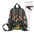 thumbnail image 5 of FORMRS Kids School Backpack with Front Zippered Pocket 12" Student Travel Daypack, Red Christmas Light, 5 of 6