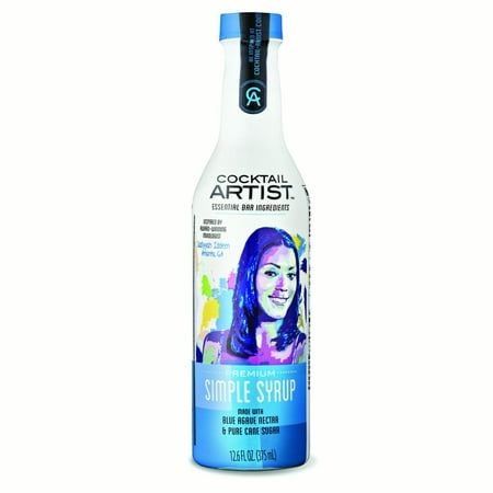(2 Pack) Cocktail Artist Simple Syrup, 375mL