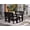 Black, variant on Safavieh Fash Modern Aluminum Sleg Leg Outdoor Dining Table, Brown