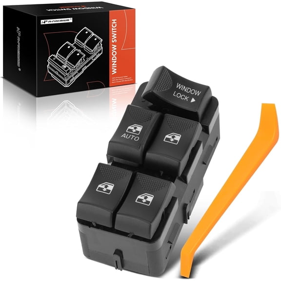 A-Premium Master Power Window Switch Compatible with Chevrolet Impala 2000-2005 Sedan & Buick Rendezvous 2002-2003 Sport Utility, Front Left Driver Side, Replace# 10283834