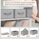thumbnail image 5 of Contenedores de almacenamiento GRANNY SAYS Closet, 100% poliéster, color gris, paquete de 3, 5 of 7