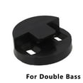 thumbnail image 1 of QualitChoice Rubber Double Holes Round Style Bass Mute for String Double Bass Black double cello, 1 of 6