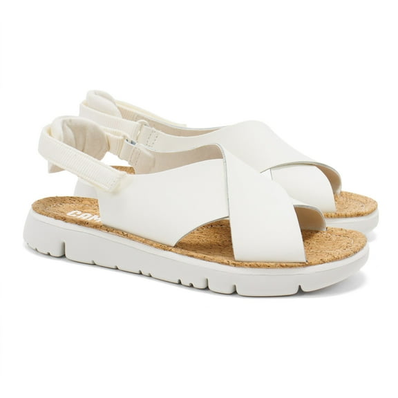 Camper Women's Oruga Sandals, White,6 M US