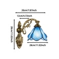 thumbnail image 3 of Outdor Stained Glass Wall Sconce LED Light Fixture For Home Bedroom Living Room Corridor Ambient Decorative Lighting, 3 of 6