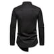 thumbnail image 4 of pstuiky Camisas casuales de manga larga para hombre, Camisa informal de manga larga con cuello alto y botones a la moda para hombre Tops casuales para hombres l, 4 of 8