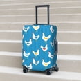 thumbnail image 4 of Salouo Cartoon Chicken Pattern Travel Dust-proof Suitcase Cover, Softside Suitcase Protector Luggage Cover Protector for 18-32inch ,Not Included Suitcase, 4 of 8