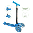 thumbnail image 1 of Wadan Trottinette à 3 Roues Équipée de Roues Lumineuses à LED et de 4 Hauteurs Réglables, Adaptée aux Enfants de 3 à 6 Ans pour Garçons/filles, 1 of 7