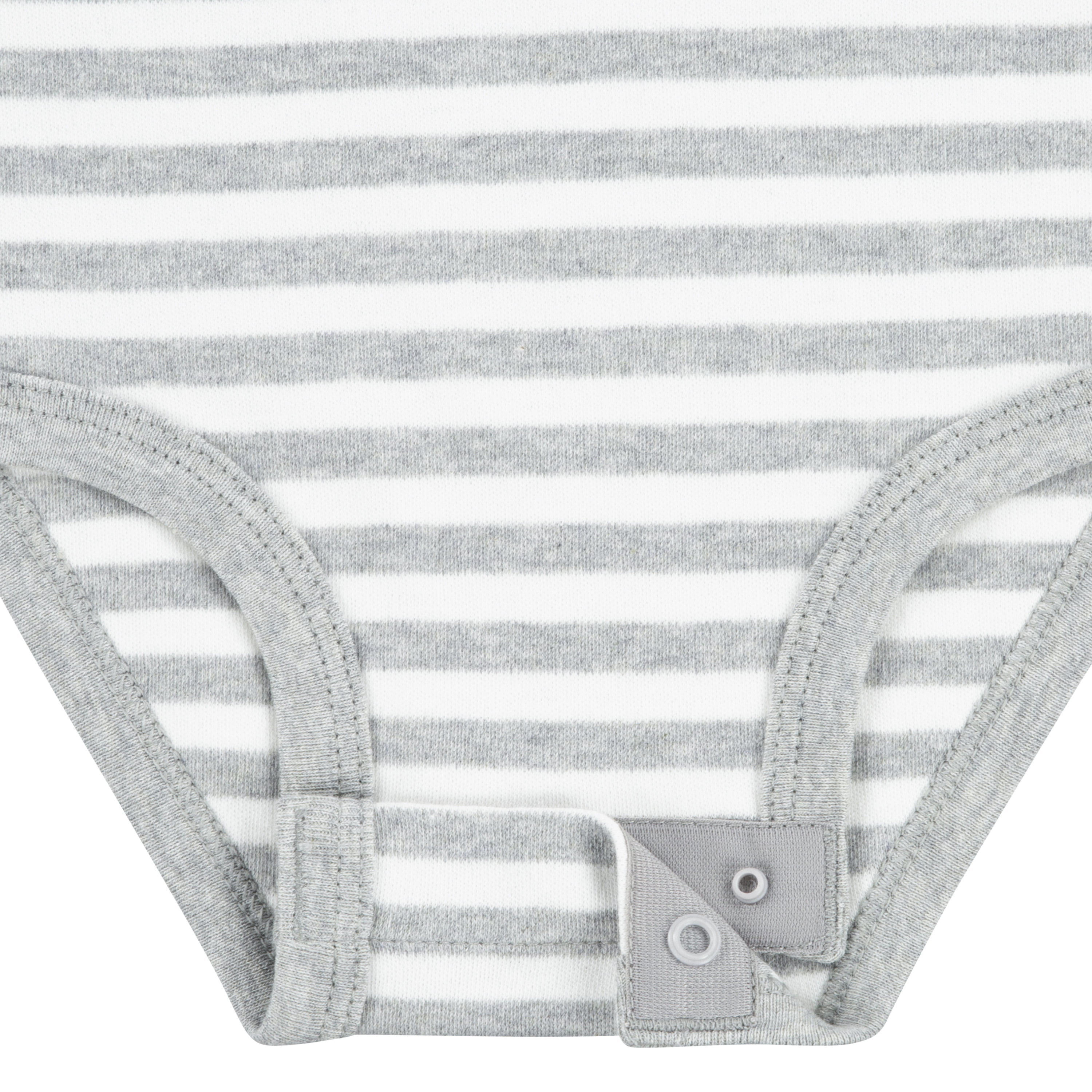 Huggies Baby Boy Alex the Elephant 3 Pack Organic Cotton Bodysuits, Sizes NB-24M