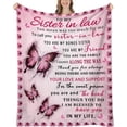 thumbnail image 1 of LHSHID Sister in Law Gifts Sister in Law Birthday Gifts Gifts for Sister in Law Birthday Gift for Sister in Law Sister in Law Gifts for Birthday Christmas Sister in Law Blanket 30"x40", 1 of 5