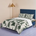 thumbnail image 4 of 4 Pieces Duvet Cover Queen Bedding Sets Merry Christmas Tree Seamless Ultra Soft Luxury Comforter Cover Set with Bed Sheet and Decorative Pillow Shams Xmas Trees Green, 4 of 9