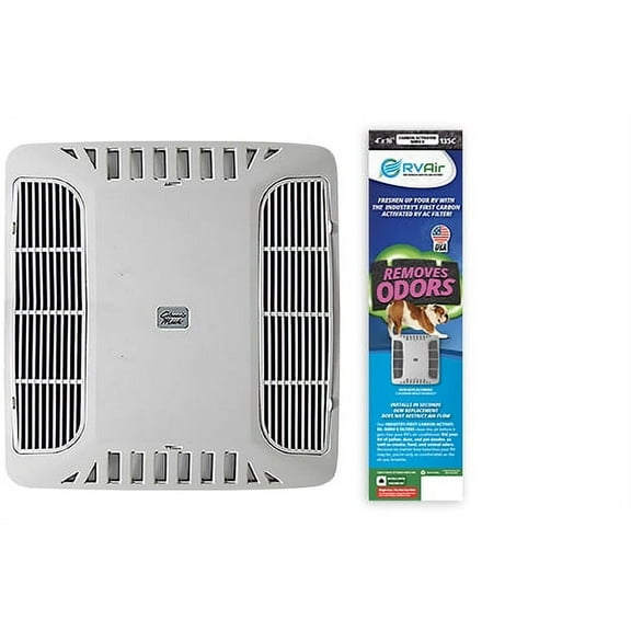 RV Air AC-135C - Activated Carbon Air Conditioner Filter Replacement, 2 Filters - 1 for each side of unit, 15.5" x 4"