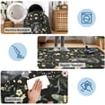 thumbnail image 6 of Nanan Area Rug 8'x10' Farmhouse Floral Area Rug, Washable Non Slip Low Pile Accent Rugs for Living Room Bedroom, Soft Foldable Carpet, Black, 6 of 6