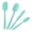 Aqua Sky-Set of 4, variant on Silicone Kitchen Spatula Set, Aqua Sky, Set of 4, Baking Cooking Utensils