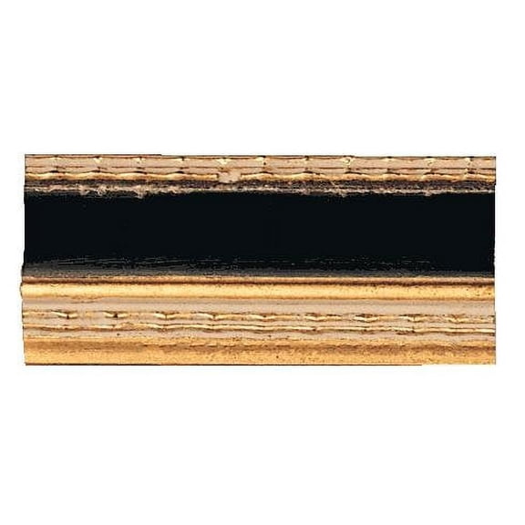 Picture Frame Moulding (Wood) 18Ft Bundle - Traditional Gold Finish - 1" Width - 1/2" Rabbet Depth
