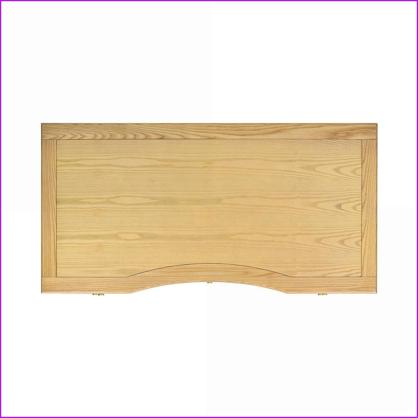 Desks, 5-Drawer Executive Desk with Gold Accents Natural Brown Wood | Brown | Solid Wood+MDF