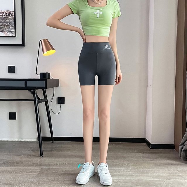 Pantalones de tiburón Ropa de abrigo para mujer Pantalones de primavera y otoño que adelgazan la cadera Pantalones Barbie Leggings de yoga negros delgados de talla grande Piernas delgadas