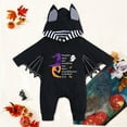 thumbnail image 2 of Jkety Boys Halloween Outfit Toddler Baby Boy Girl Halloween Bat wings Outfits Kids Bat Hoodie Pants Set Purple,0-3 Months, 2 of 7