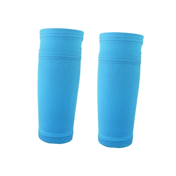2x Espinilleras, Calcetines Protectores, Calentadores de Piernas de Fútbol para Jóvenes Y Adultos