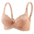 thumbnail image 2 of Noric Women's Thin Floral Lace Underwire Bra Adjustable Straps Lift stay-Sag Side Support Comfort Shaping Bustier, 2 of 8