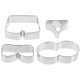 thumbnail image 1 of 4pcs Stainless Steel Cookie Cutters Reusable Cookie Making Molds Cookie Baking Tools, 1 of 3