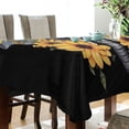 thumbnail image 3 of JSTEL Funny Elephant Sunflowers Table Cloth Rectangle 54 x 72 Inch Tablecloth Anti Wrinkle Table Cover for Dining Kitchen Parties, 3 of 6