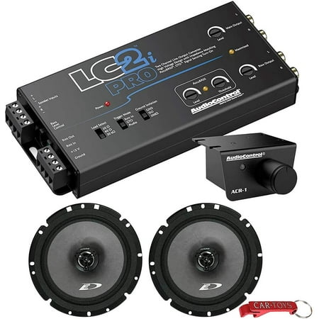 【並行輸入品】 AudioControl LC2i PRO 2チャンネルライン出力コンバータとアルパインスピーカー音楽愛好家のバンドル AccuBASS LOC