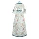 thumbnail image 3 of Vestido Retro de Mujer Vintage de Manga Larga Con Cuello Cuadrado Estampado de Corte Vintage Vestido de Noche Vestido de Fiesta Falda Gran Manga Acampanada Vestido Con Lazo Con Volantes Odeerbi  ODB115528, 3 of 4