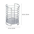 thumbnail image 4 of Soporte de acero inoxidable para palillos, cesta de drenaje para el hogar (plateado), 4 of 6