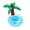 Light Blue, variant on Inflatable Palm Tree and Cactus Floating Drink Holders for Pool Summer Beach Parties, Green PVC Cup Holder