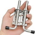 thumbnail image 4 of 2pcs Garage Door Bolt Latch Spring Latch Steel Spring Bolts Latches And Door, 4 of 5
