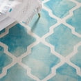 thumbnail image 6 of Safavieh Dip Dye Altan Distressed Wool Area Rug, Turquoise/Ivory, 8' x 10', 6 of 11