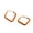 Medium Square, variant on Bright Orange Hoop Earrings Bold Statement for Women Medium Square Retro Statement Dangles Drop Earrings Bold Colorful Jewelry for Party Vacation Gold Tone Spring Clasp Earrings