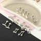 thumbnail image 4 of de 18 piezas de aretes de , joyería de plata, barra de material acero inoxidable, de de moda, de oreja plana para hombres y, 4 of 7