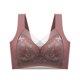 thumbnail image 1 of Sujetador sin costuras con copa fija y sin aros de acero para mujer con hermoso escote en el pecho y encaje en la espalda, 1 of 3