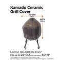 thumbnail image 5 of Classic Accessories Ravenna Water-Resistant 22 Inch Kamado Ceramic BBQ Grill Cover, Dark Taupe, 5 of 13