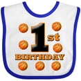 thumbnail image 3 of Inktastic 1st Birthday Basketball Boys or Girls Baby Bib, 3 of 4