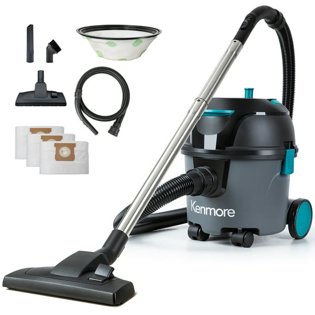Kenmore KW3010 Bagged Compact Canister Vacuum, 3 Gallon Carpet Cleaner