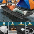 thumbnail image 4 of Slsy 2 Pack Oversized XXL Folding Bed Cot with 3.3 Inch 2 Sided Mattress, 32'' Wide XXL Folding Camping Cots with Carry Bag, Folding Sleeping Cot Guest Bed, 4 of 15