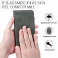 thumbnail image 6 of Feishell Wallet Case For iPhone 7 Plus/8 Plus, Magnetic Folio Card Slots Holder Kickstand Premium PU Leather TPU Shockproof Interior Protective Case [RFID Blocking] For iPhone 7 Plus/8 Plus, Gray, 6 of 10