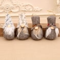 thumbnail image 2 of Injueey 4 unids/set tela Navidad muñeca sin rostro colgante lindo reemplazo hogar mimbre decoración accesorios con cordón Kits de decoración para fiestas Gris Injueey HA069896-02, 2 of 6