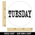 thumbnail image 2 of Tuesday Text Self-Inking Rubber Stamp Ink Stamper - Blue Ink - Small 3/4 Inch, 2 of 7