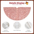 thumbnail image 3 of Gaeub Rose Gold Pink Glitter Print Christmas Tree Skirt,Christmas Decorations,Round Xmas Skirt for Christmas Indoor Decorations Xmas Winter Holiday Party Supplies-48", 3 of 6