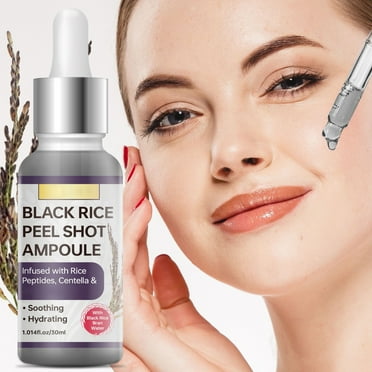 PiGOGI Black Rice Exfoliating Essence 30ml Smooths Hydrating - Gentle Exfoliator for All Skin Types