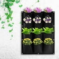 thumbnail image 2 of POINTERTECK Vertical Wall Hanging Garden Plant Growing Bags Planter Pockets Planting Container, 2 of 10