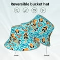 thumbnail image 5 of Daiia Lovely Sea Otters Pattern Bucket Hat - Trendy Cotton Sun Hat for Beach, Golf, Fishing - Fun Outdoor Vacation Boonie for Men and Women, 5 of 9