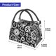 thumbnail image 2 of Fotbe Metallic Gears Bolsa Térmica Portátil con Estampado, Bolsa de Entrega de Alimentos Aislada, Bolsa Reutilizable de Gran Capacidad para Comidas y Supermercado, 2 of 6