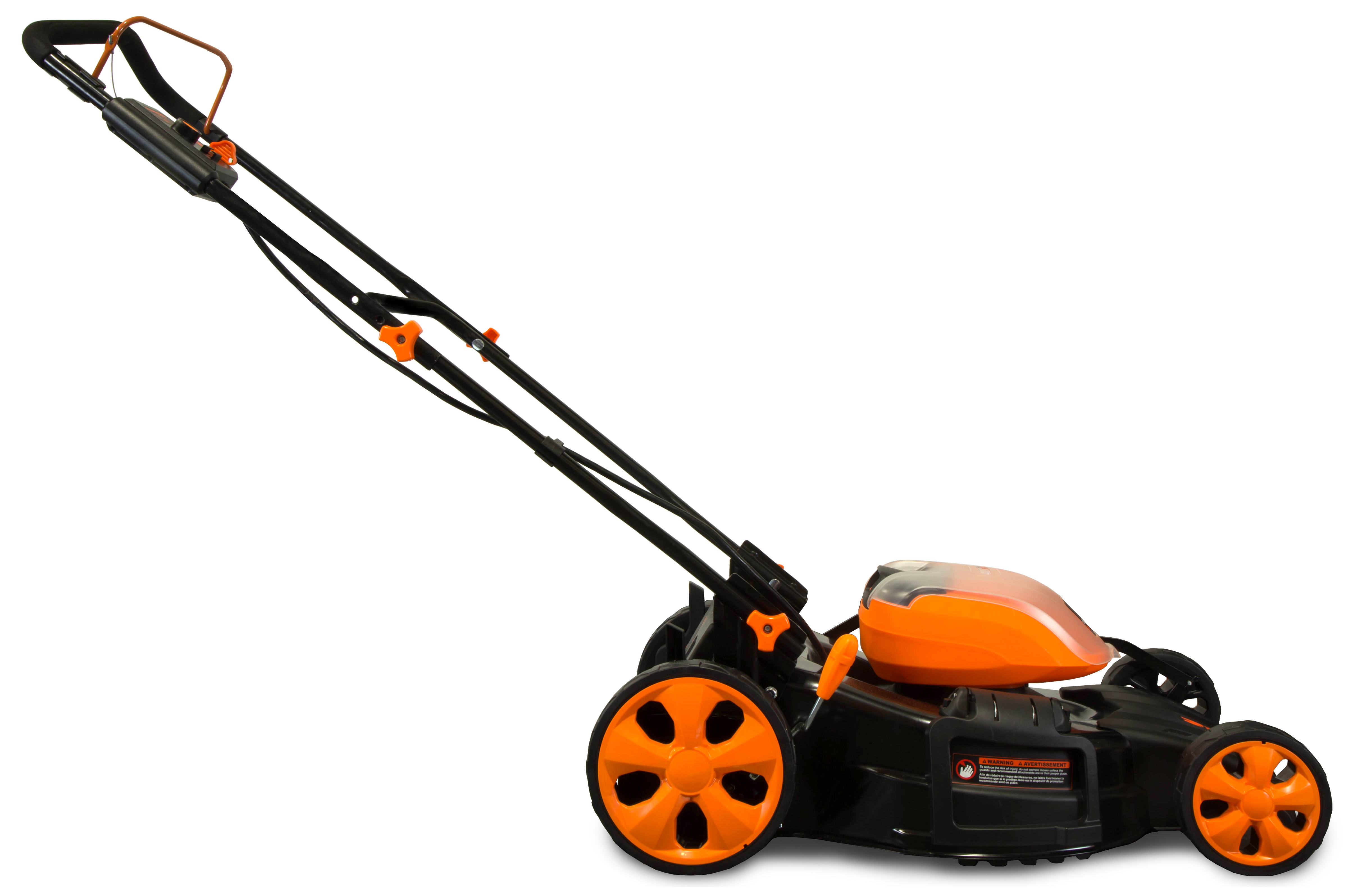WEN 40V Max Lithium Ion 21-Inch Cordless 3-in-1 Lawn Mower with Two Batteries, 16-Gallon Bag and Charger - image 2 of 8
