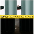 thumbnail image 6 of NICETOWN 100% Blackout Curtains for Living Room Faux Linen Thermal Insulated Solid Modern Grommet Drapes, W52 x L84, Stone Blue, Set of 2, 6 of 8